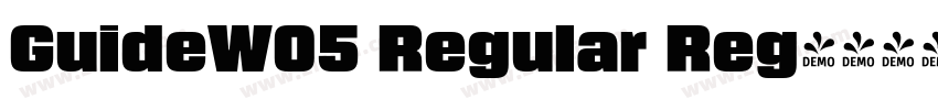 GuideW05 Regular Reg字体转换